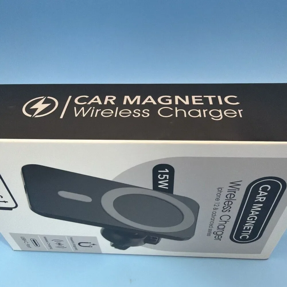 Car Wireless Fast Charger Magnetic Phone Mount Holder for iPhone